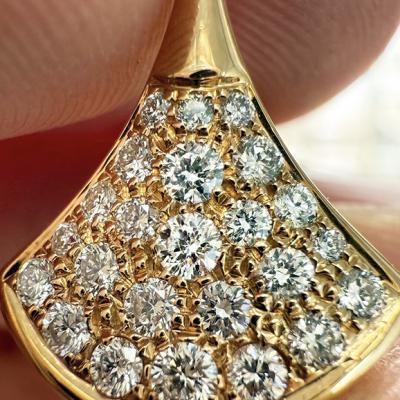  Bvlgari Divas’ Dream Stud Earrings in 18Kt Rose Gold with Pavé Diamonds